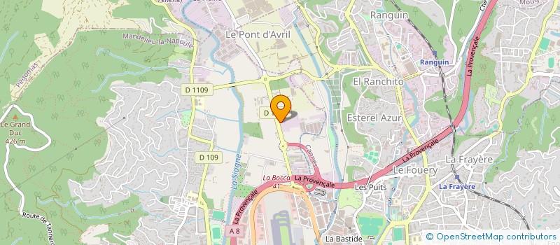 localisation de l'entreprise TROPHEES SPORT à MANDELIEU-LA-NAPOULE
