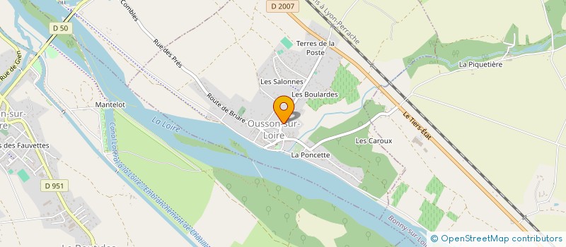 localisation de l'entreprise TROPHEUS à OUZOUER-SUR-TREZEE