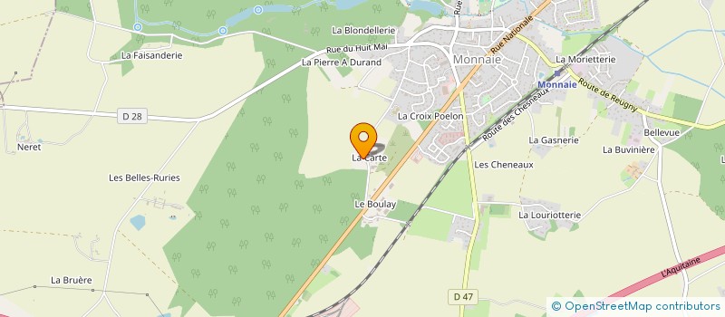 localisation de l'entreprise TROPHY VAL-AM  MONNAIE