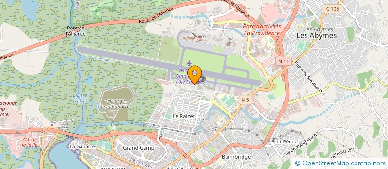 localisation de l'entreprise TROPIC AIRLINES à LES ABYMES