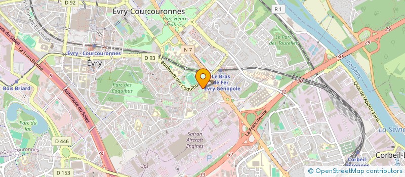 localisation de l'entreprise TROPIC & CO  EVRY-COURCOURONNES