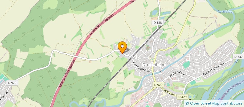 localisation de l'entreprise TROPIC COIFFURE  DRUSENHEIM