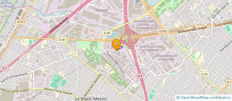 localisation de l'entreprise TROPIC DECO à LE BLANC-MESNIL