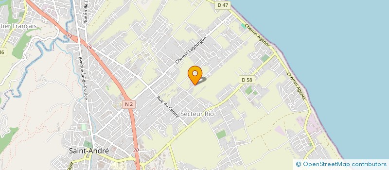 localisation de l'entreprise TROPIC KINE  SAINT-ANDRE