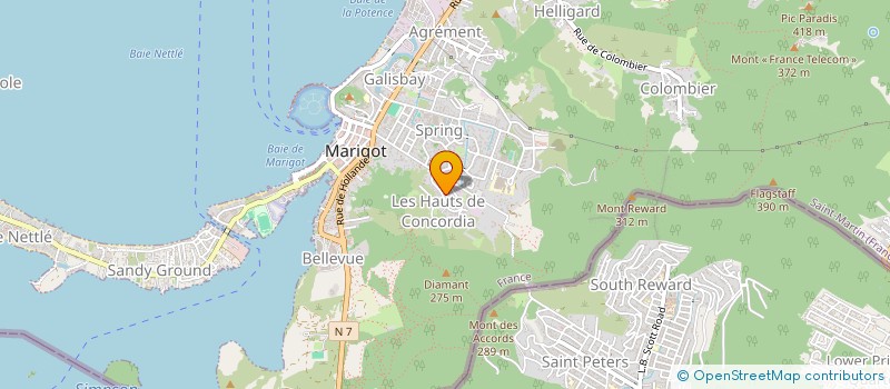 localisation de l'entreprise TROPIC PROMOTION  SAINT MARTIN