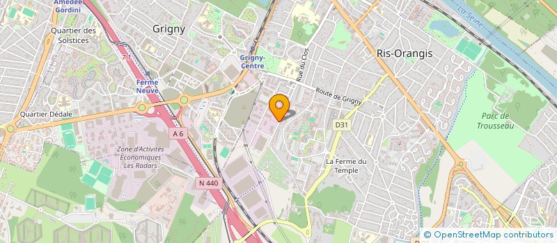 localisation de l'entreprise TROPIC'RIDE  RIS-ORANGIS