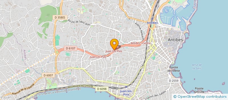 localisation de l'entreprise TROPICA à ANTIBES