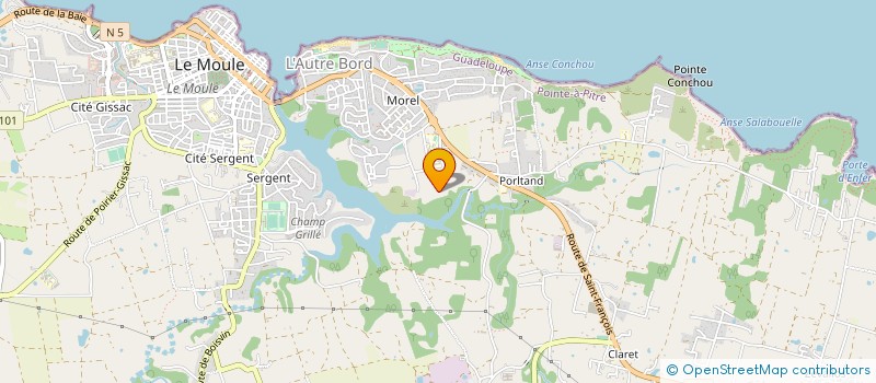 localisation de l'entreprise TROPICAL 65 à LE MOULE