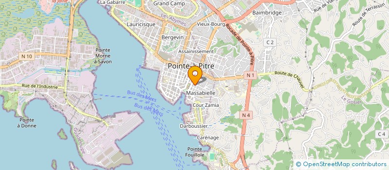 localisation de l'entreprise TROPICAL à POINTE-A-PITRE