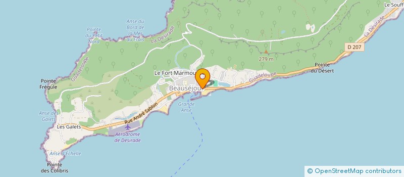 localisation de l'entreprise TROPICAL CONSTRUCTION à LA DESIRADE