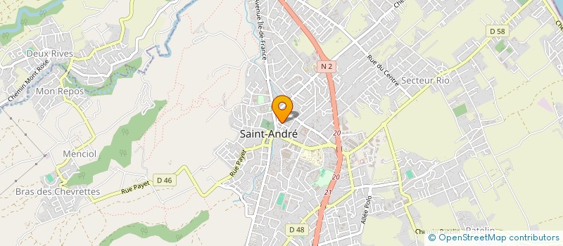 localisation de l'entreprise TROPICAL DSTRIBUTION à SAINT-ANDRE