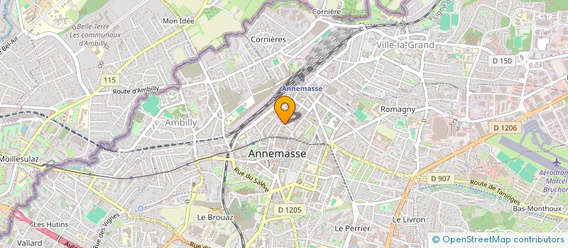 localisation de l'entreprise TROPICAL INVEST à ANNEMASSE