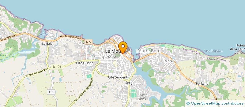 localisation de l'entreprise TROPICAL INVESTISSEMENT à LE MOULE