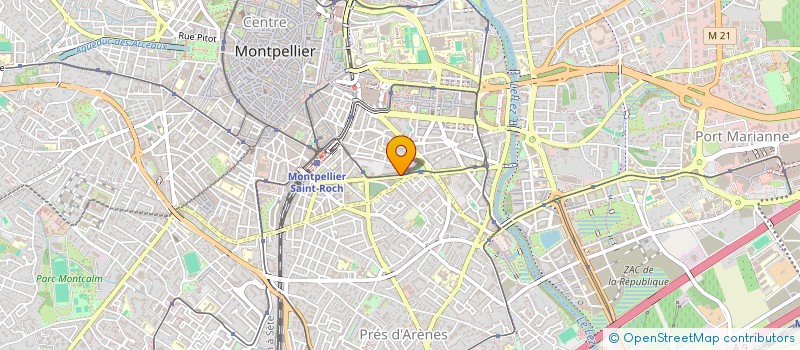 localisation de l'entreprise TROPICAL TEAM à MONTPELLIER