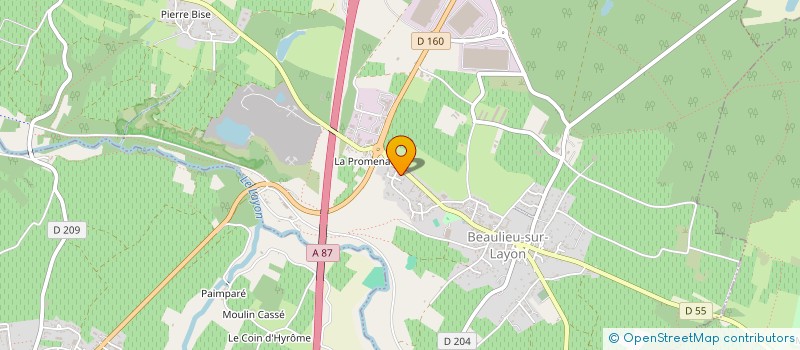 localisation de l'entreprise TROPICALE EVASION à BEAULIEU-SUR-LAYON