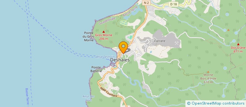 localisation de l'entreprise TROPICALSUB DIVING à DESHAIES