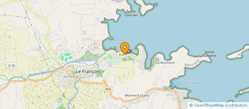 localisation de l'entreprise TROPICALTERNATIVE à LE FRANCOIS