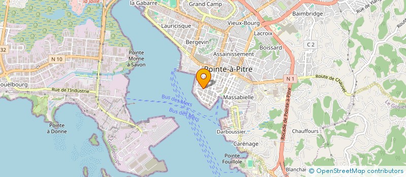 localisation de l'entreprise TROPICIMO à POINTE A PITRE