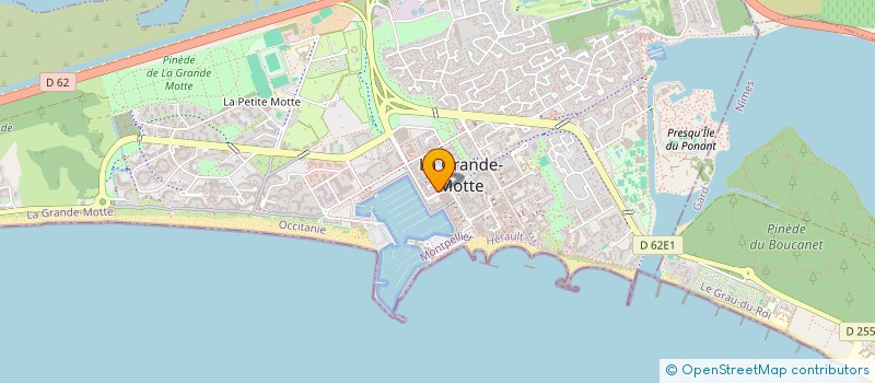 localisation de l'entreprise TROPICOOL G-M  LA GRANDE-MOTTE