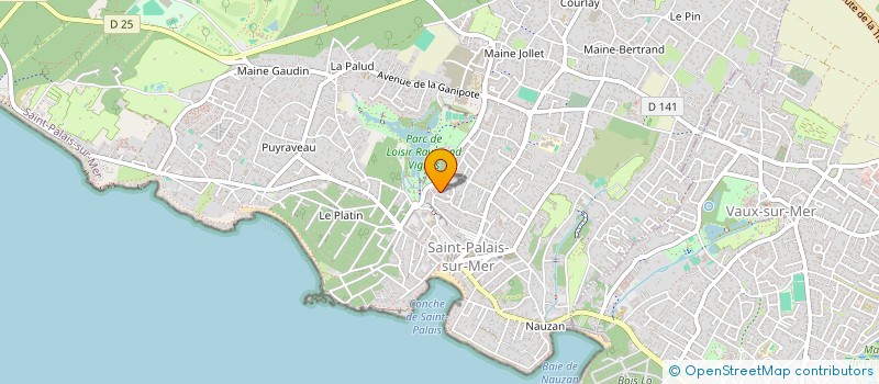 localisation de l'entreprise TROPICSTORE à SAINT-PALAIS-SUR-MER