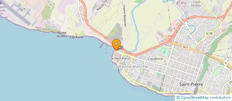 localisation de l'entreprise TROPIK'ELEC à SAINT-PIERRE