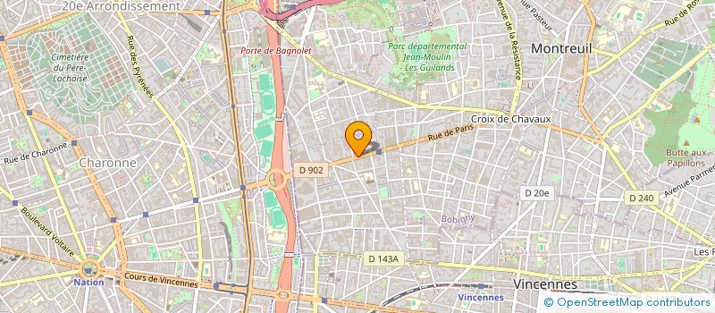 localisation de l'entreprise TROPIQUE TOURS à MONTREUIL