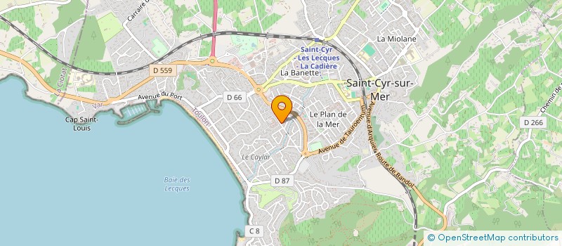 localisation de l'entreprise TROPIQUES 396  SAINT-CYR-SUR-MER