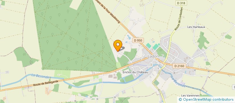 localisation de l'entreprise TROPIX ONE à LADON
