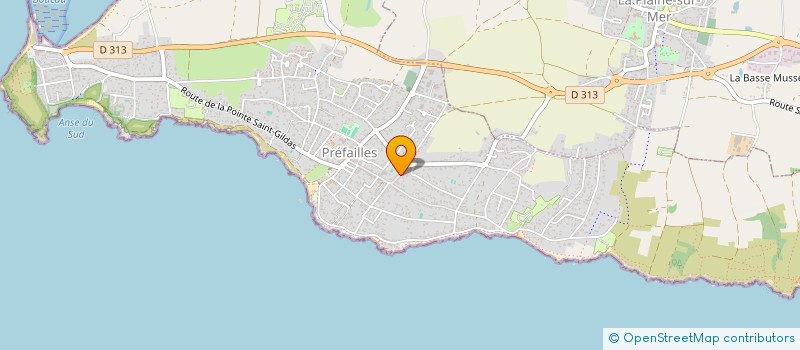 localisation de l'entreprise TROPP TENNIS LA PLAINE PREFAILLE à LA PLAINE-SUR-MER