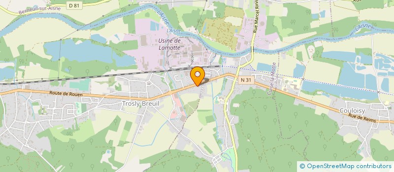 localisation de l'entreprise TROSLYPRIX DESTOCKAGE à TROSLY-BREUIL