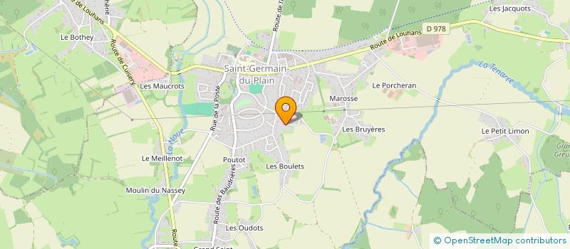 localisation de l'entreprise TROT 'BOTTE à OUROUX-SUR-SAONE