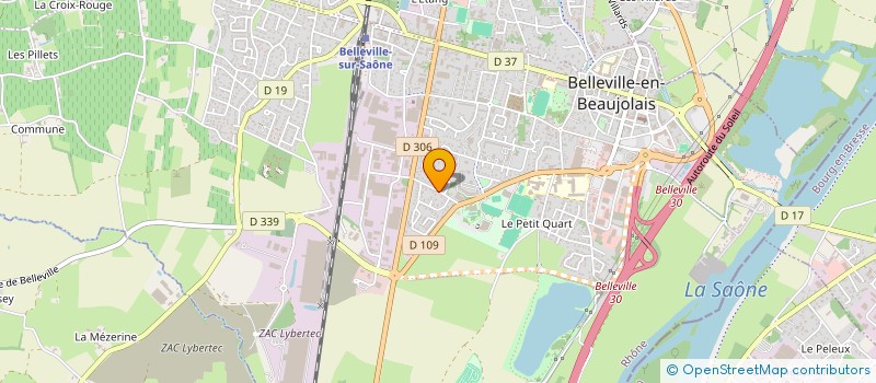 localisation de l'entreprise TROTIN'CO à BELLEVILLE-EN-BEAUJOLAIS