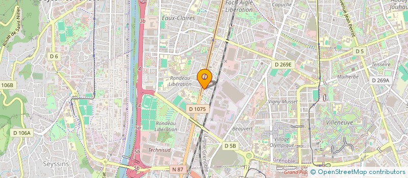 localisation de l'entreprise TROTT'Z à GRENOBLE