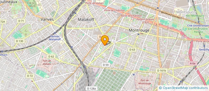 localisation de l'entreprise TROTTIPROD à MONTROUGE