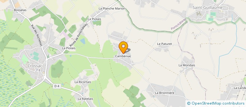 localisation de l'entreprise TROU TRANCHEE TERRASSEMENT  CROSSAC