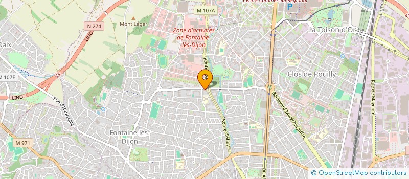 localisation de l'entreprise TROUBADANSE  FONTAINE-LES-DIJON