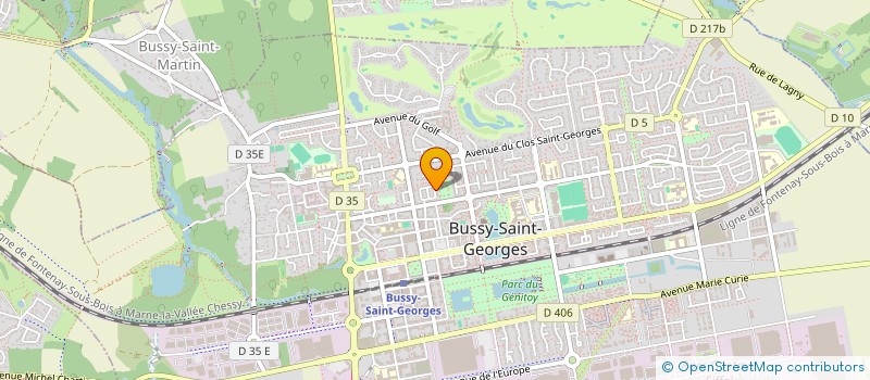 localisation de l'entreprise TROUBADOURS 77  BUSSY-SAINT-GEORGES