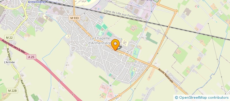 localisation de l'entreprise TROUBAT  LA CHAPELLE-D'ARMENTIERES