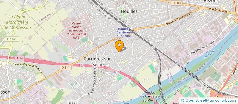 localisation de l'entreprise TROUBAT CONSEIL ET FORMATION à CARRIERES-SUR-SEINE