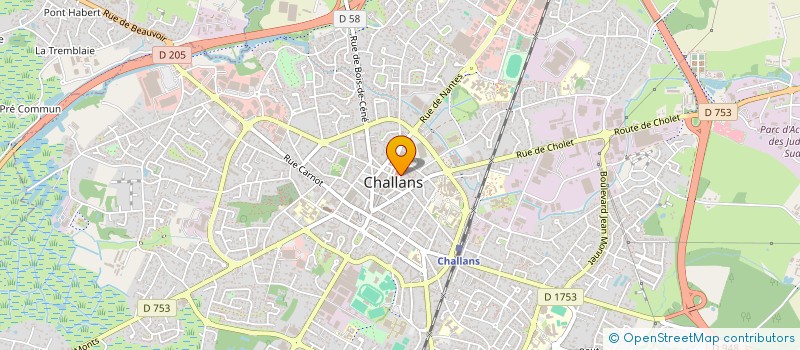 localisation de l'entreprise TROUBLE FETE  CHALLANS