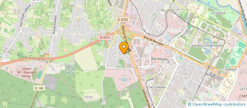 localisation de l'entreprise TROUBLES ENVAHISSANTS DU DEVELOPPEMENT YVELINES SUD 45 à OLIVET