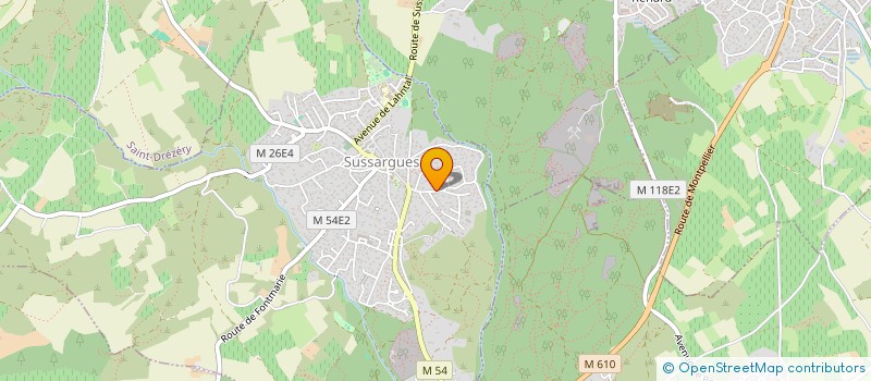 localisation de l'entreprise TROUCHE PAYSAGE  SUSSARGUES