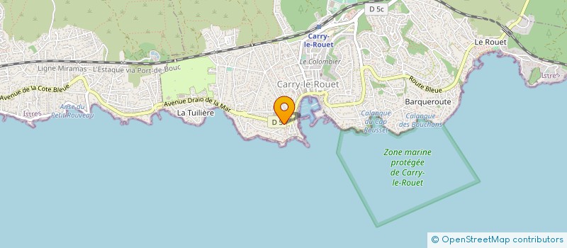 localisation de l'entreprise TROUCHE PODOLOGIE  CARRY-LE-ROUET