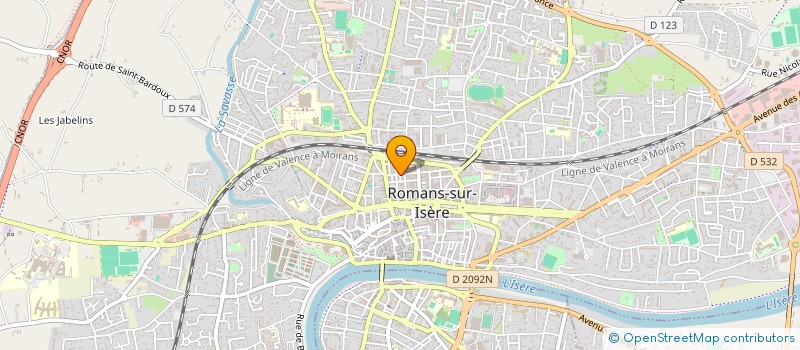 localisation de l'entreprise TROUD  ROMANS-SUR-ISERE