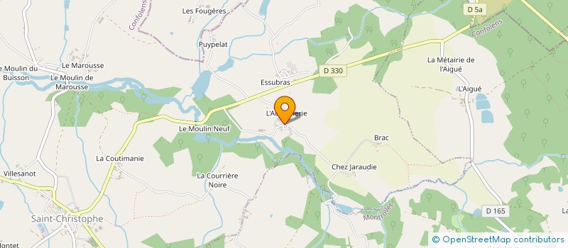 localisation de l'entreprise TROUILLAUD ET FILS à SAINT-CHRISTOPHE