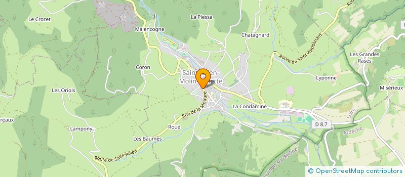 localisation de l'entreprise TROUILLET ET FS MECANIQUE GLE à SAINT-JULIEN-MOLIN-MOLETTE