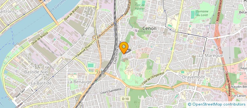 localisation de l'entreprise TROUILLOT DESIGN  CENON