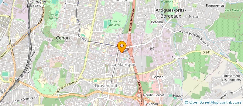 localisation de l'entreprise TROUILLOT HERMEL PAYSAGISTES à CENON