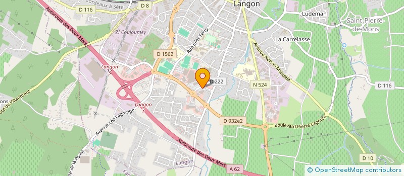 localisation de l'entreprise TROUILLOT SAS à LANGON