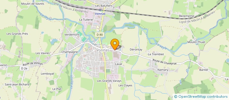 localisation de l'entreprise TROUILLOUX  VONNAS